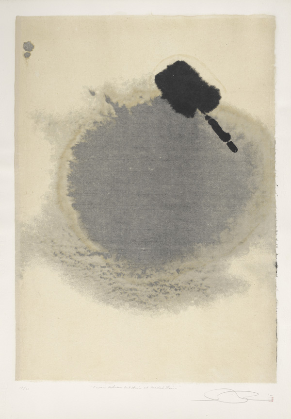 Ida Shōichi (1941–2006) Paper Between Ink Stain and Brushed Stain, from the series Surface is the Between: Between Vertical and Horizon